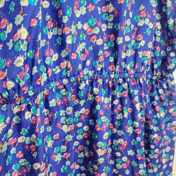 Rebecca Taylor Blue Floral Silk Dress - Picture 8 of 11